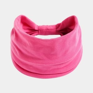 bandeau rose persan large uni meolina