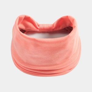 bandeau rose saumon large uni meolina
