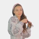 bandeau rose uni noeud meolina 2