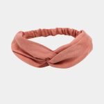 bandeau rose uni noeud meolina 4