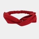 bandeau rouge uni noeud meolina 2