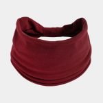 bandeau rouge vin large uni meolina