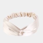 bandeau satin beige champagne meolina