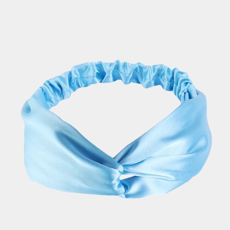bandeau satin bleu ciel meolina bandeau satin bleu ciel meolina