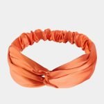 bandeau satin orange meolina