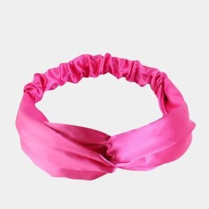 bandeau satin rose meolina