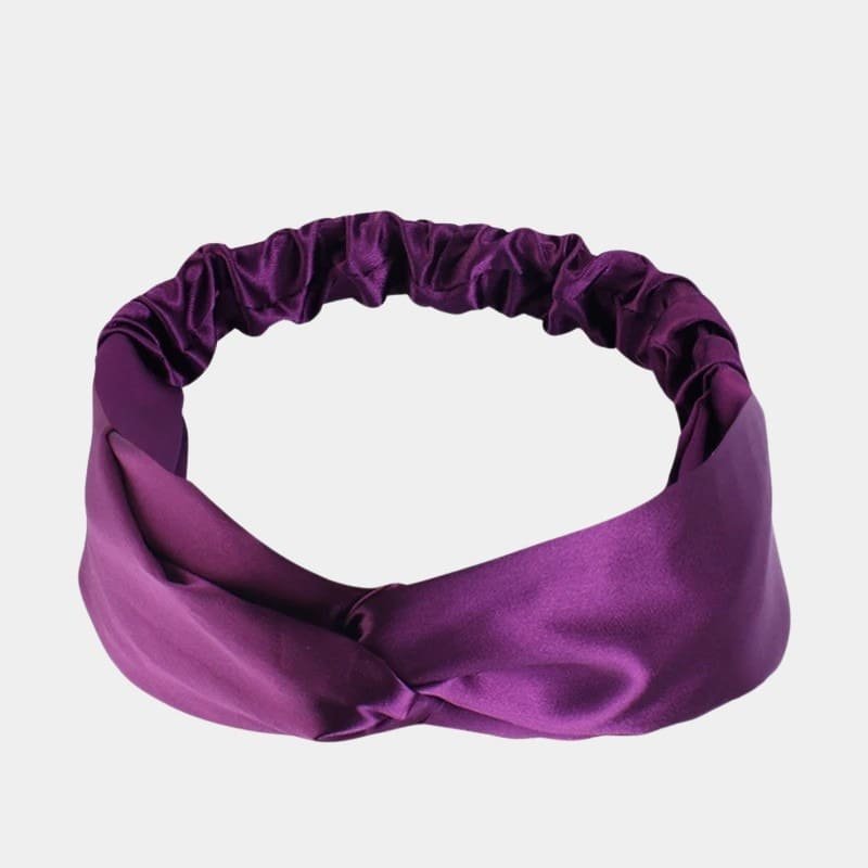 bandeau satin violet meolina bandeau satin violet meolina