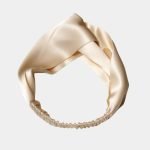 bandeau soie beige meolina