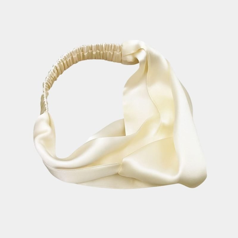 bandeau soie blanc meolina