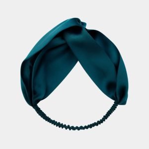 bandeau soie bleu meolina