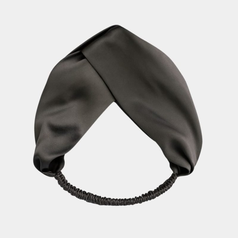 bandeau soie gris meolina