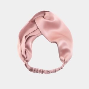 bandeau soie rose meolina
