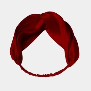 bandeau soie rouge meolina