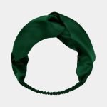 bandeau soie vert meolina