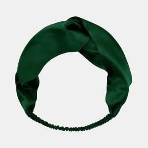 bandeau soie vert meolina