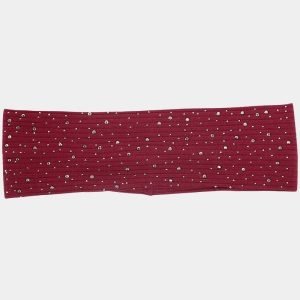 bandeau strass rouge meolina