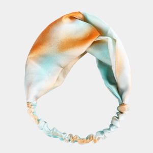 bandeau tie dye orange meolina