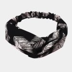 bandeau tropical noir meolina