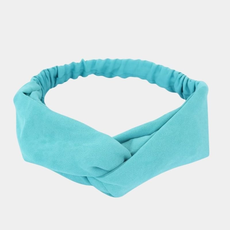 bandeau turquoise uni noeud meolina
