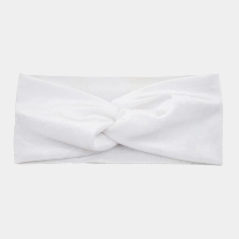 bandeau velours blanc meolina