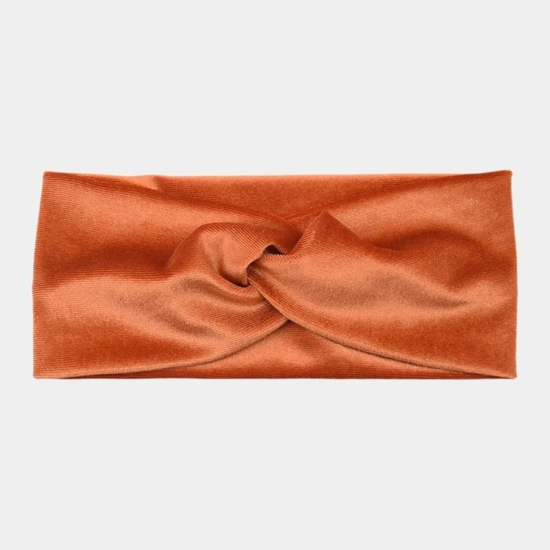 bandeau velours orange meolina