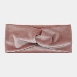 bandeau velours rose clair meolina