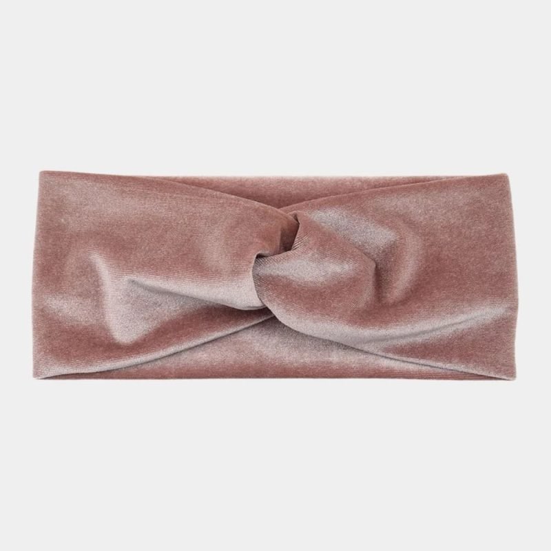 bandeau velours rose clair meolina