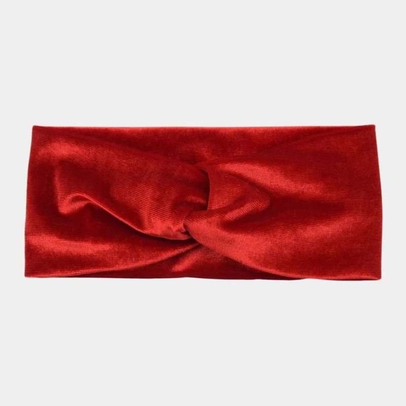 bandeau velours rouge meolina