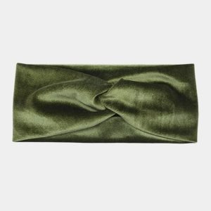 bandeau velours vert mousse meolina