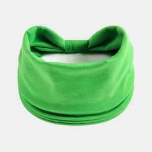 bandeau vert large uni meolina