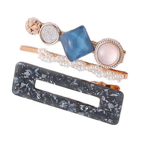 barrettes bijoux bleus 4 barrettes bijoux bleus 4