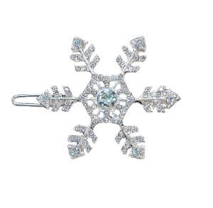 barrettes flocon de neige reine des neiges femme