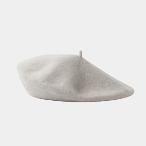 beret basque gris clair laine meolina