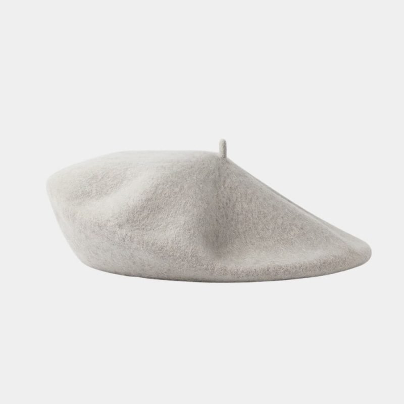 beret basque gris clair laine meolina