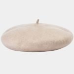 beret basque large laine beige meolina