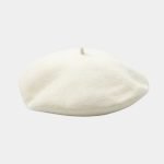 beret basque large laine blanc meolina