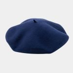 beret basque large laine bleu profond meolina
