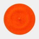 beret basque orange laine meolina 2