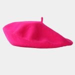 beret basque rose fuchsia laine meolina