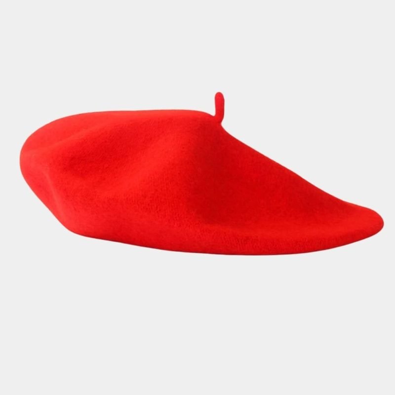 beret basque rouge laine meolina