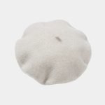 beret bonnet blanc casse feutre laine meolina 2