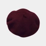 beret bonnet bordeaux feutre laine meolina 2