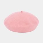 beret bonnet rose feutre laine meolina