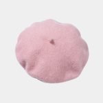 beret bonnet rose feutre laine meolina 2