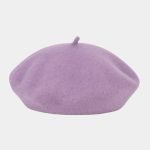 beret bonnet violet lavande feutre laine meolina