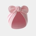 bonnet turban bebe rose clair noeud meolina