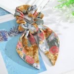 chouchou cheveux fleuri