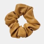 chouchou cuir marron clair meolina