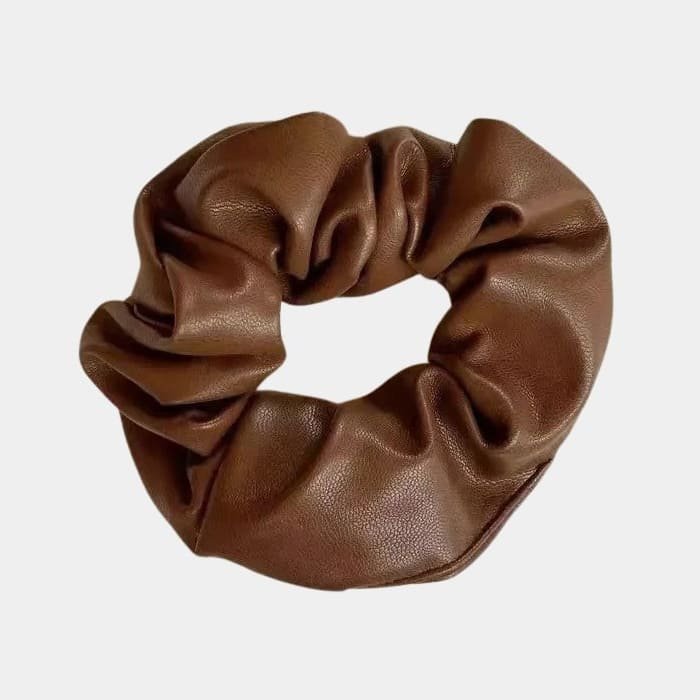 chouchou cuir marron meolina chouchou cuir marron meolina