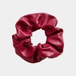 chouchou cuir rouge vin meolina